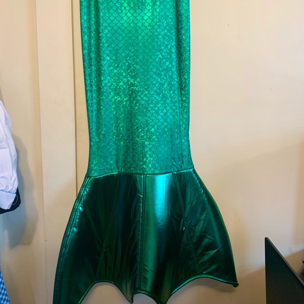 Mermaid Costume Green Metallic